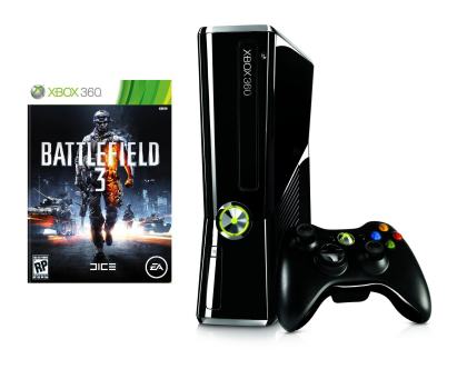 Akcesoria do konsol Microsoft XBOX 360 Slim + Pad + Battlefield3